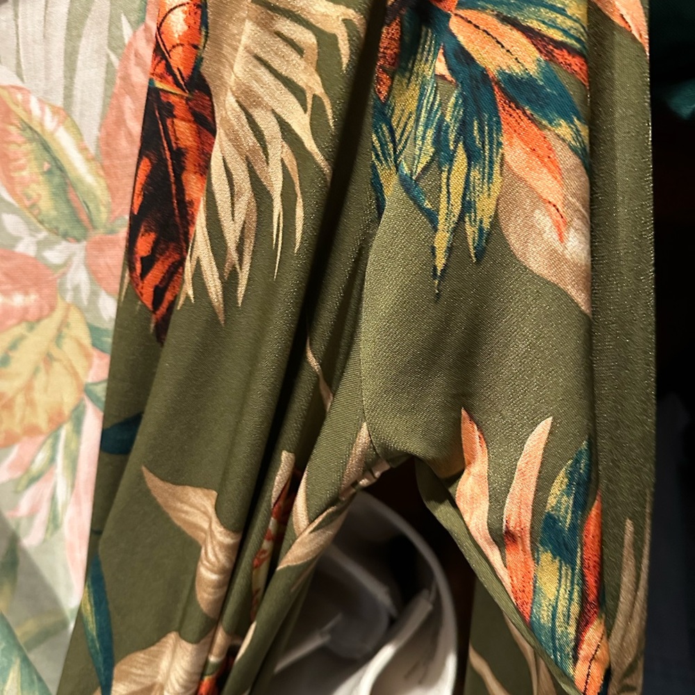 Floral Print Green jumpsuit